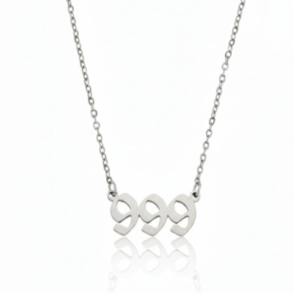 Angel Number 999 Release Stainless Steel Necklace